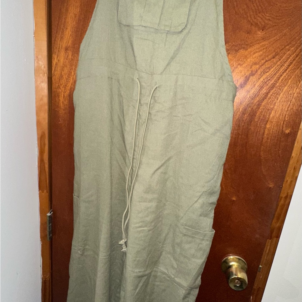 Elegant Khaki Women's Jumpsuit